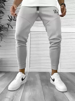 Pantaloni de trening gri conici 12347 imagine