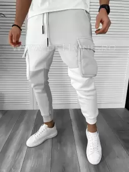 Pantaloni de trening gri conici K199 98-2 imagine