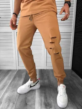 Pantaloni de trening maro 13032 imagine