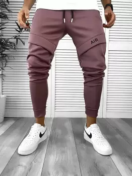 Pantaloni de trening maro conici 12360 D8-3 imagine