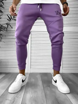Pantaloni de trening mov conici  DEF774  D2-5.1 imagine