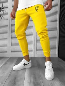 Pantaloni de trening mustar 12616 imagine