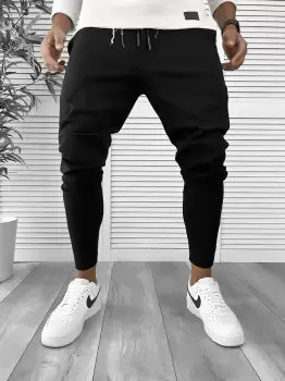 Pantaloni de trening negri 12260 imagine
