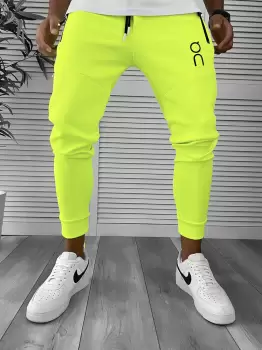 Pantaloni de trening neon conici 12260 imagine