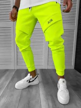 Pantaloni de trening neon conici neon 12360 imagine