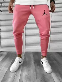 Pantaloni de trening roz conici silon 12361 imagine