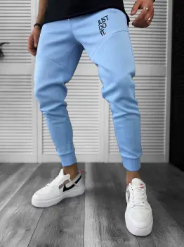 Pantaloni de trening silon albastri 12616 H imagine