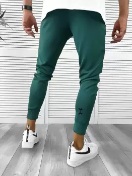 Pantaloni de trening verzi silon conici 12379 imagine