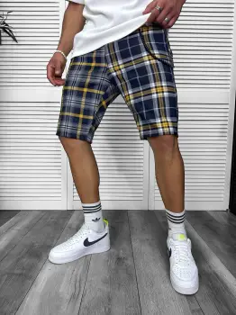 Pantaloni scurti casual   carouri  13183 N7-4.3 imagine