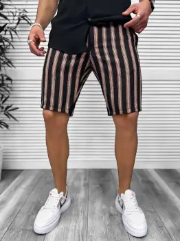 Pantaloni scurti casual  cu imprimeu  13147 imagine