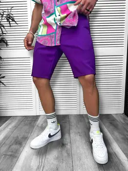 Pantaloni scurti casual  mov 13058 imagine