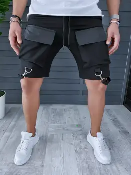Pantaloni scurti  trening NEGRU A9405 O1-3.2 imagine