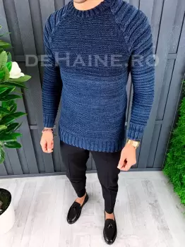 Pulover barbati gros slim fit ZR A6560 96-3 imagine