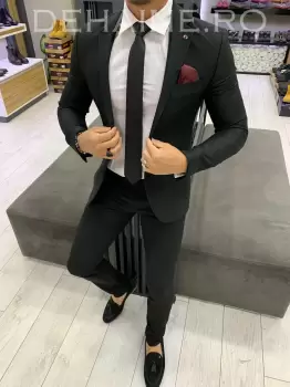 Sacou barbati negru slim fit ZR A4081 E* 75-2.3 imagine