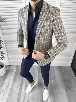 Sacou barbati slim fit 1162 imagine