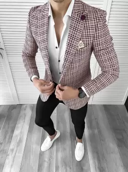 Sacou barbati slim fit 11780 imagine