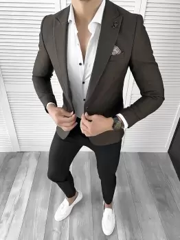 Sacou barbati slim fit 11785 imagine