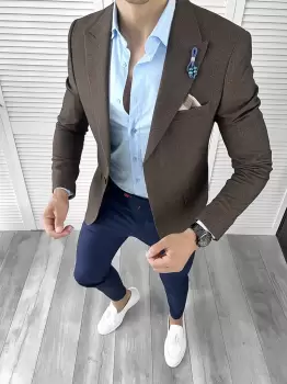 Sacou barbati slim fit 11789 imagine