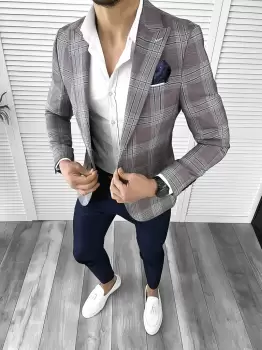 Sacou barbati slim fit 1181 imagine