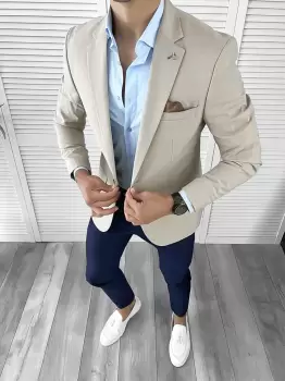 Sacou barbati slim fit 12021 imagine