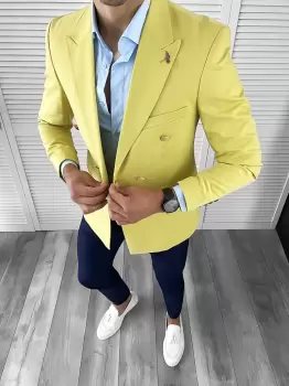 Sacou barbati slim fit 12023 imagine