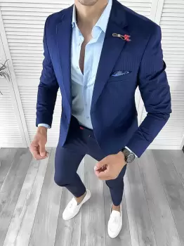 Sacou barbati slim fit 12032 imagine