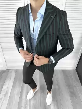 Sacou barbati slim fit 12035 imagine