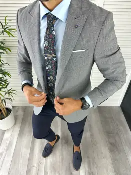 Sacou barbati slim fit 12841 47-3.4 E~ imagine