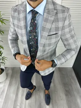 Sacou barbati slim fit 12846 85-3 E~ imagine