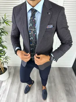 Sacou barbati slim fit 12852 73-3 E~ imagine