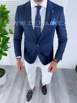 Sacou barbati slim fit A5006 78-4 E imagine