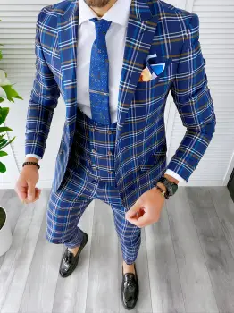 Sacou barbati slim fit A7805 P19-4.2 imagine