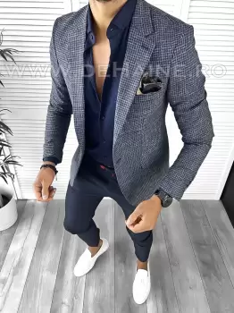Sacou barbati slim fit B4248 86-2 E 100b-4 /N1-3.2 imagine