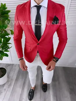Sacou barbati slim fit B4250 O3-5.1 imagine