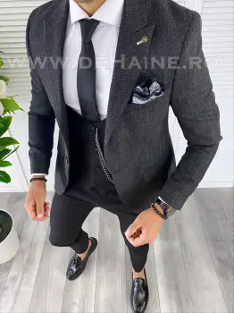 Sacou barbati slim fit B4989 D3-1.4 imagine