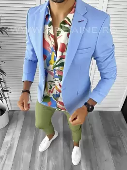 Sacou barbati slim fit ZR B9127 imagine