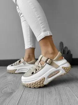 Sandale dama bej CL2409 imagine