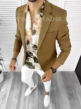 Tinuta barbati smart casual Blugi + Camasa + Sacou B9112 imagine