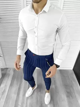 Tinuta barbati smart casual Pantaloni + Camasa 10495 imagine