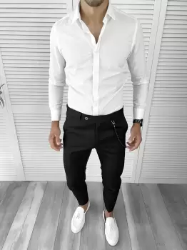 Tinuta barbati smart casual Pantaloni + Camasa 12135 imagine