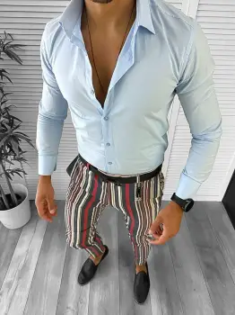 Tinuta barbati smart casual Pantaloni + Camasa 12652 E imagine