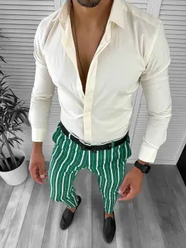 Tinuta barbati smart casual Pantaloni + Camasa 12704 imagine