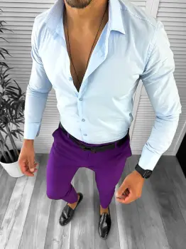 Tinuta barbati smart casual Pantaloni + Camasa 12710 imagine