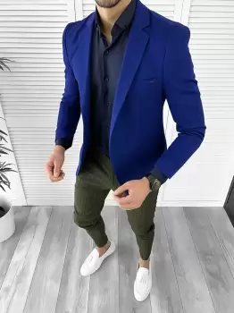 Tinuta barbati smart casual Pantaloni + Camasa + Sacou 10257 imagine