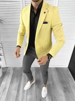 Tinuta barbati smart casual Pantaloni + Camasa + Sacou 10260 imagine