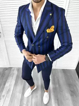 Tinuta barbati smart casual Pantaloni + Camasa + Sacou 10289 imagine