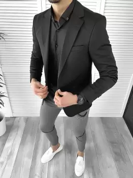 Tinuta barbati smart casual Pantaloni + Camasa + Sacou 10292 imagine