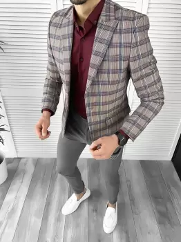 Tinuta barbati smart casual Pantaloni + Camasa + Sacou 10293 imagine