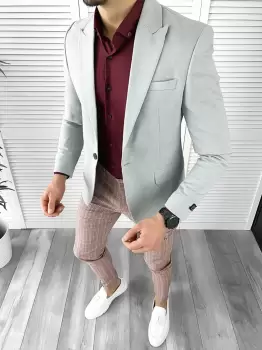 Tinuta barbati smart casual Pantaloni + Camasa + Sacou 10297 imagine