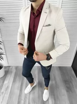 Tinuta barbati smart casual Pantaloni + Camasa + Sacou 10352 imagine